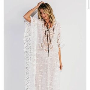 Jens Pirate Booty Lace Mykonos Kaftan in Romantic